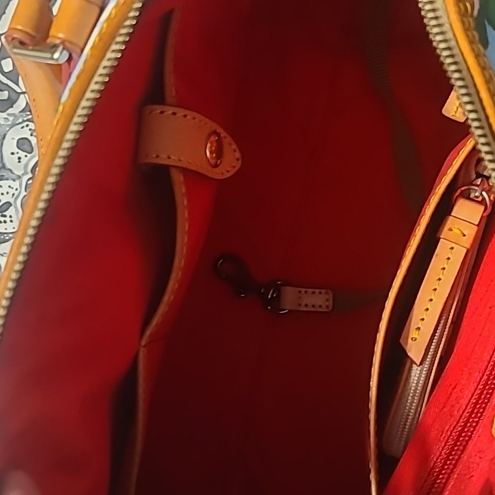 Dooney and Bourke Hydrangea Satchel with Coin Purse - Picture 5 of 9
